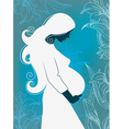 Beautiful pregnant woman vector image