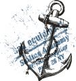 Anchor grunge design vector image
