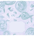 Vintage rose floral card not auto-traced EPS 8 vector image