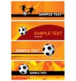 Set soccer background vector image
