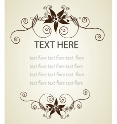 Vintage frame vector image