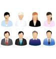 Business people icons vector image