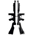 Tommy gun vector image