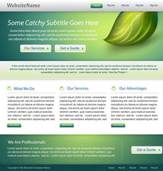 Website template vector image