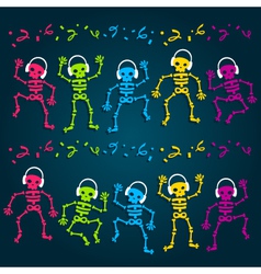 Party Skeletons vector image