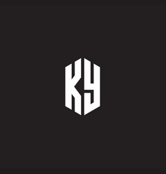 Yk logo monogram design template Royalty Free Vector Image