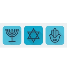 Judaism flat Judaism flat vector image