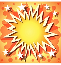 Explosion background vector image