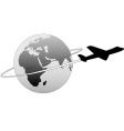Airline travel vector image