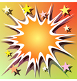 Explosion background vector image