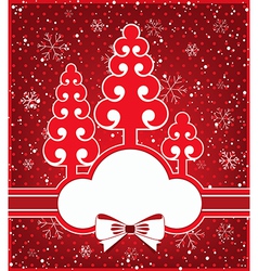 Winter greeting card vector image