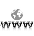 Www internet concept vector image
