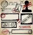 Stamps set vector image