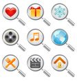 Web icon set vector image