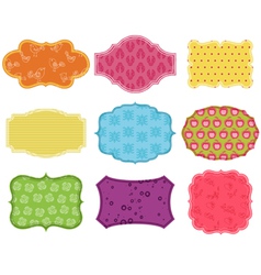 Vintage Colorful Design Elements vector image