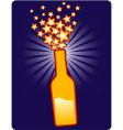 Bottle star vector image