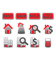 Real estate icons set vector image