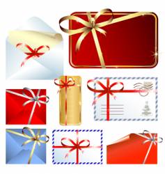 Christmas mail Christmas mail vector image