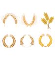 Cereal wreaths vector image