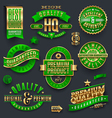 Quality and guaranteed - signs emblems and labels vector image