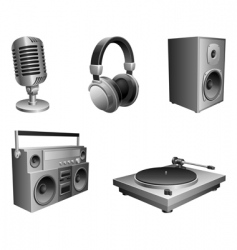 Music equipment vector image