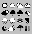 Icon set of weather eps 10 vector image