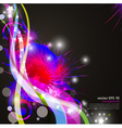 Celebration background with flowers vector image