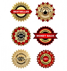Set of labels vector image