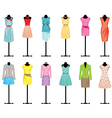 Mannequins with women clothing vector image