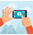 Mobile photo Mobile photo vector image