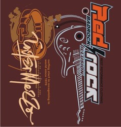 Guitar earphone retro vector image