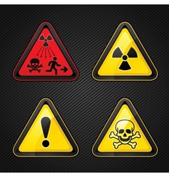 Hazard warning set vector image
