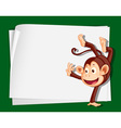 Cartoon Paper Space monkey vector image