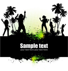 Dancing young people vector image