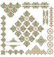 Islamic border set vector image