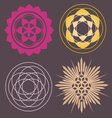 Variety of seed forms print vector image