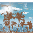Grunge summer background vector image