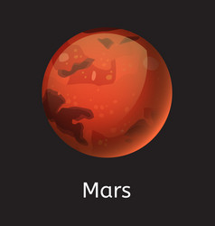 Mars planet Royalty Free Vector Image - VectorStock