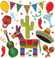 Mexican fiesta party vector image