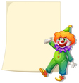 An empty space with a clown vector image