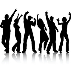 Dancers vector image