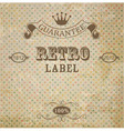 Retro Background With Vintage Elements vector image
