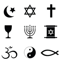 Religious symbols Religious symbols vector image