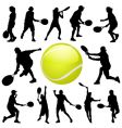 Tennis players vector image