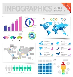 Infographic design elements vector image
