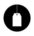 Tag hanging isolated icon vector image