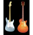 Electric guitars vector image