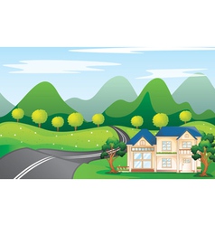 House in nature vector image