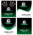 Set soccer background vector image