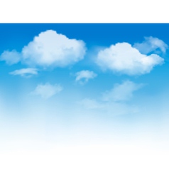 White clouds in a blue sky White clouds in a blue sky vector image
